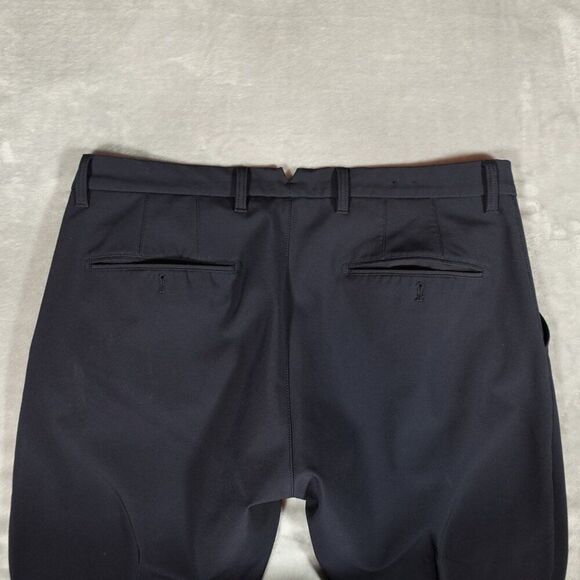 J Lindeberg M Elliot Bonded Micro Stretch Pants Mens 38x29 (Altered) Golf Navy - Picture 5 of 12